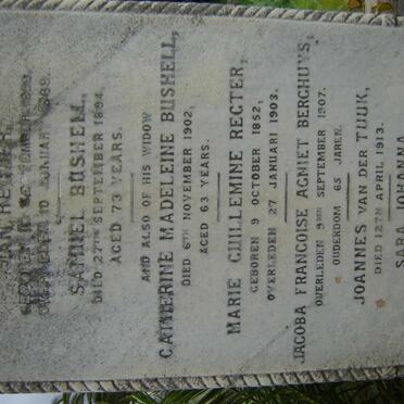 BUSHELL :: BERGHUYS :: REGTER :: VAN DER TUUK