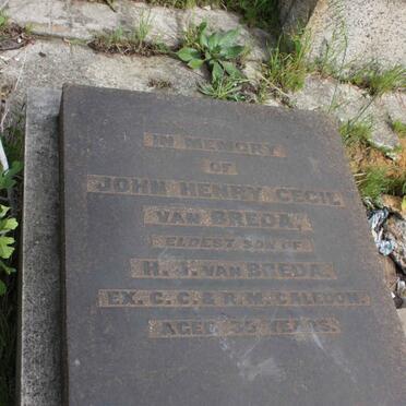 BREDA John Henry, van