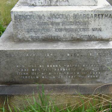 BOTHA Hendrina Jacoba Margaretha nee van HEERDEN 1843-1908