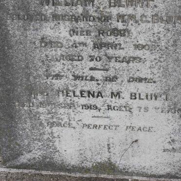 BLUNT Helena M. -1919