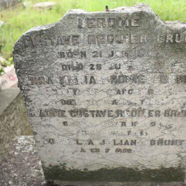 BRUNT Jerome Gustave Requier ?-1920 :: BRUNT Anna Maria Endries ?-1905 :: BRUNT Jerome Gustave Requier ?-1919