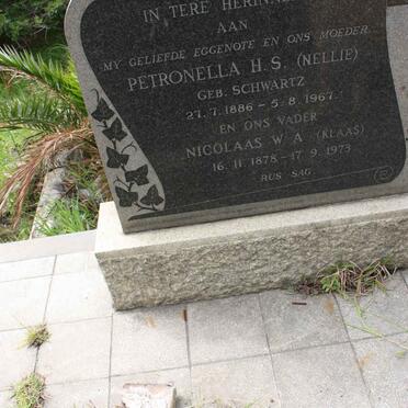 BOIS Nicolaas W.A., du 1878-1973 &amp; Petronella H.S. SCHWARTZ 1886-1967 :: DU BOIS Mannie