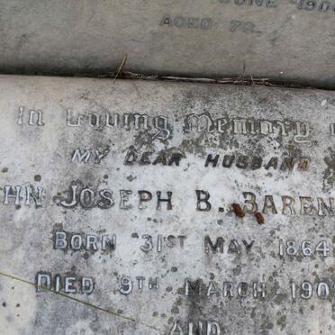 BARENSCHE John Joseph B. 1864-1908 &amp; Christina Johanna PRIEM 1869-1911 