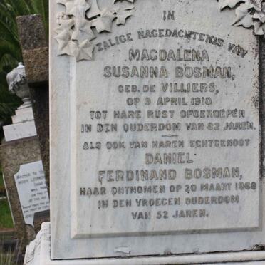 BOSMAN :: DE VILLIERS