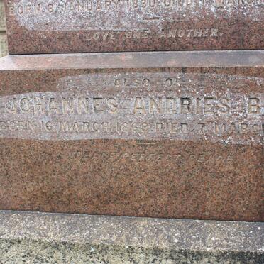 BAM Johannes Andries 1868-1904