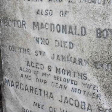 BOYD Hector MacDonald -1901