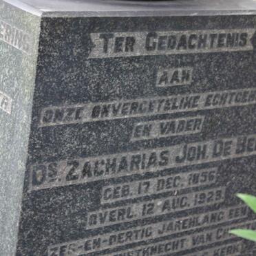 BEER Zacharias Joh., de 1856-1923 &amp; Magdalena Susanna BOSMAN -1935 