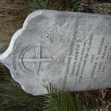 CALCUTT Elizabeth Carolina Sophia nee DANTU -1901  :: NEILSON Johanna C. nee MALAN -1945