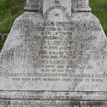 CHIAPPINI Peter James -1889 &amp; Elisabeth Maria MAASORP -1896