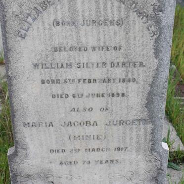 DARTER Elizabeth ? nee JURGENS 1840-1898 :: JURGENS Maria Jacoba  -1917