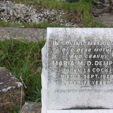 DEMPERS Maria M.D. nee LA COCK -1928