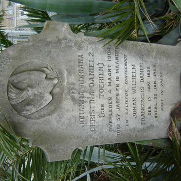 DANIELZ Johan Wilhelm Franciscus  1850-1909 &amp; Johanna Adriana Christina nee TOEREIN -1904