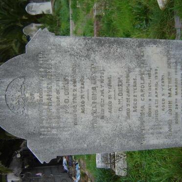 DIXON Peter Daniel -1891 &amp; Wilhelmina -1873