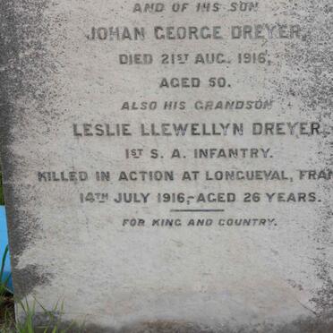 DREYER Leslie Llewellyn -1916