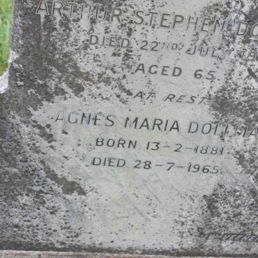 DOLLMAN Arthur Stephen -1945 &amp; Agnes Maria 1881-1965