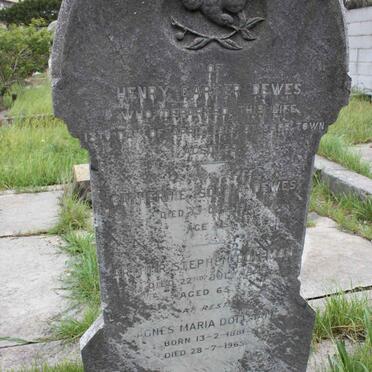 DOLLMAN Arthur Stephen -1945 &amp; Agnes Maria 1881-1965 :: DEWES Henry Carter -1912 &amp; Catherine Sophia -1917