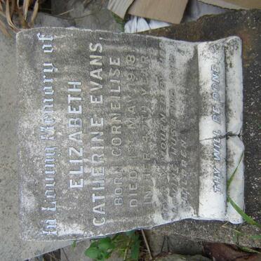 EVANS Elizabeth Catherine nee CORNEILISE -1918