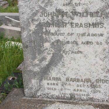 ERASMUS Johann Wilhelm Zimler -1918 :: BICCARD Maria Barbara 1903-1908