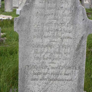 FOX Johanna Josina 1881-1895 :: FOX Rose nee CHOMBE 1857-192? :: FOX Joseph 1849-1921 ::  FOX Alfred Adolph 1889-1890