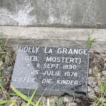 GRANGE Dolly, la nee MOSTERT 1890-1976