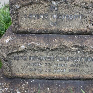 GOLDSCHMIDT Alice Mildred 1831-1911