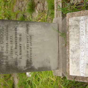 GROOT Pieter Adam, de 1877-1915 &amp; Anna BAKKER 1886-1972