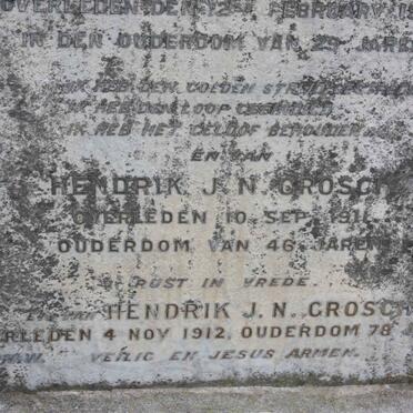 GROSCH Hendrik J.N.  -1911  :: GROSCH Hendrik J.N. -1912