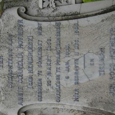 HOFMEYR Tielman Joh. Roos 1849-1914 &amp; Annie Cornelia HENDRIKSZ 1856-1900