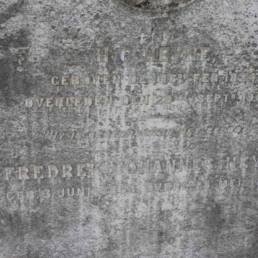 HEYNE H.C. 1824-1904 :: HEYNE Fredrek Johannes 1856-1899