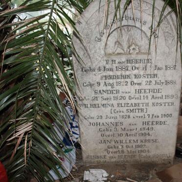 HEERDE van :: KOSTER :: KRUSE :: SMITH :: ROODA