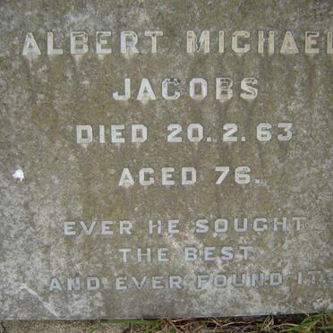 JACOBS Albert Michael -1963