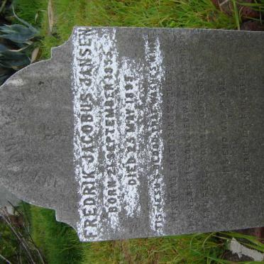 JANSEN Fredrik Jacobus 1855-1899