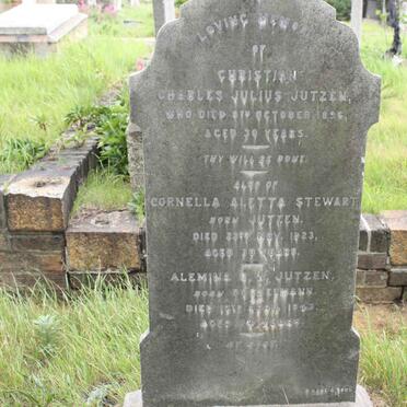 JUTZEN Christian Charles Julius -1896 :: STEWART Cornella Aletta nee JUTZEN -1923 :: JUTZEN Alemina C.W. nee BOCKELMANN -1943