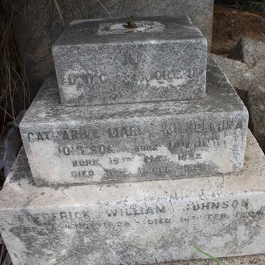 JOHNSON Fredrick William  1877-1944 :: JOHNSON Catharine Maria Wilhelmina nee DUMINY 1827-1901