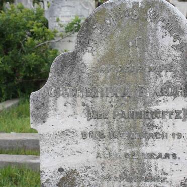 JOHNSON Catherina F. nee PANNEWITZ -1911