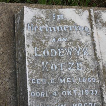 KOTZE Lodewyk 1869-1937
