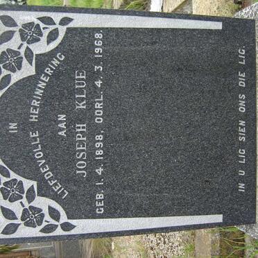 KLUE Joseph 1898-1968