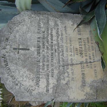 KNIPP Josephine Johanna -188? :: KNIPP Dorothia Johanna nee ECKHARDT -1888