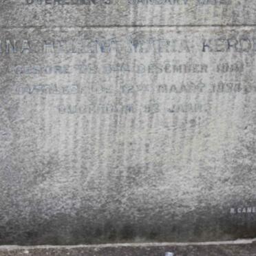 KERDEL Anna Helena Maria 1841-1934