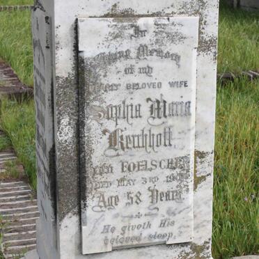 KERCHHOFF Sophia Maria nee FOELSCHER -1907