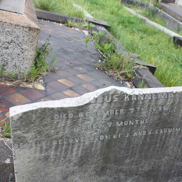 KANNEMEYER Joseph Jacobus -1896