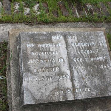 LOUBSER Albertus J. 1887-1963 &amp; Johanna M. -1959
