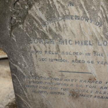 LOUW Johan Michiel -1901