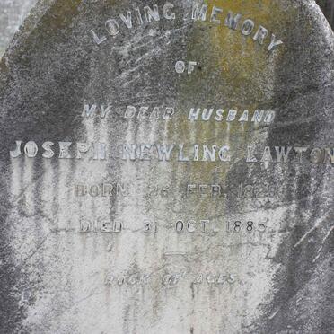 LAWTON Joseph Newling 1828-1885