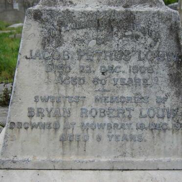 LOUW Jacob Petrus -1909 :: LOUW Bryan Robert -1927