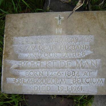 MAN Robert, de 1884-1961