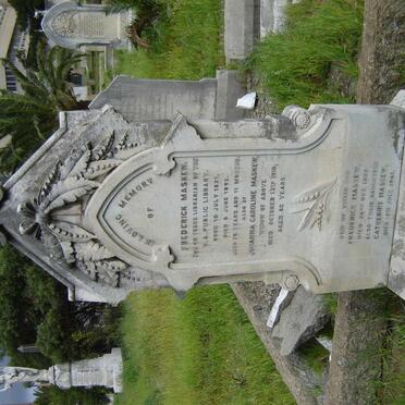 MASKEW Frederick 1821-1892  &amp; JOHANNA Caroline -1910