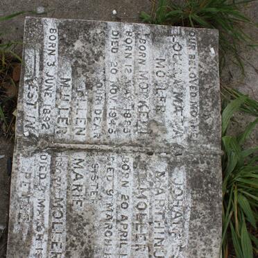 MOLLER Johannes Marthinus 1900-1960 &amp;  Louisa Maria MORKEL 1885-1946 :: MULER Ellen Marie nee MOLLER 1892-1959