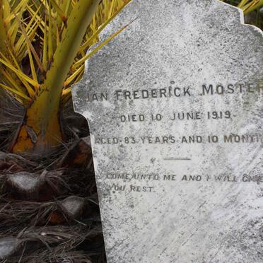 MOSTERT Jan Frederick -1919