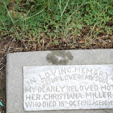 MILLER Christiana -1918
